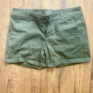 a.n.a Olive Twill Shorts for Women